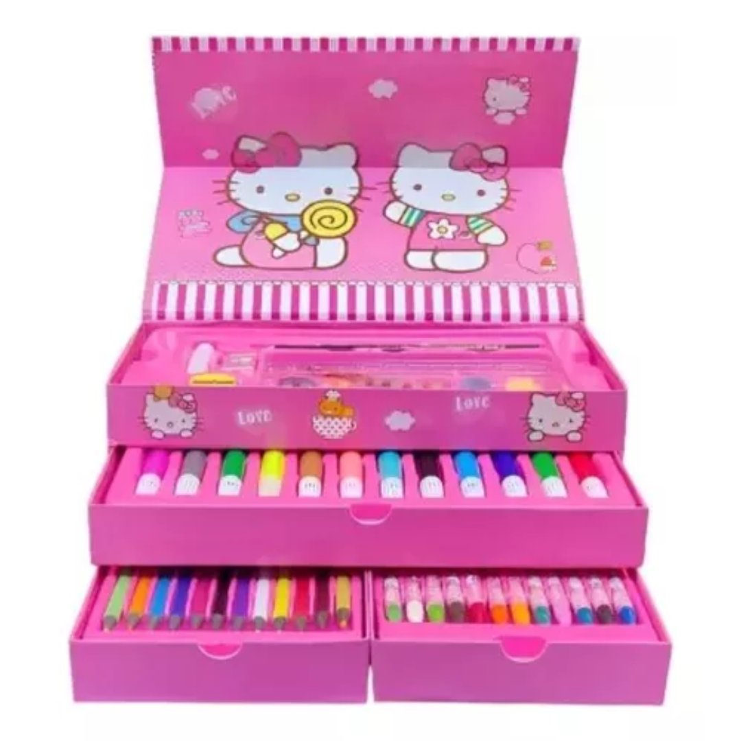 Kit de Arte Infantil 54 Peças - Pintura, Desenho e Criatividade